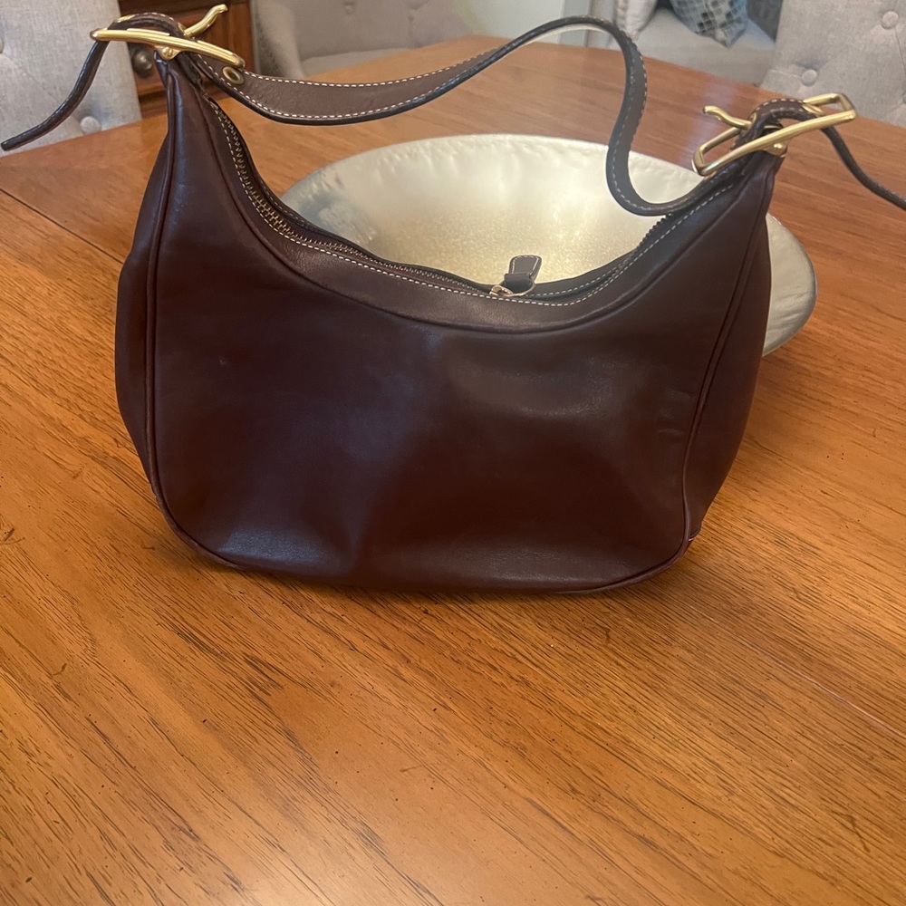 Coach vintage leather shoulder bag Brown